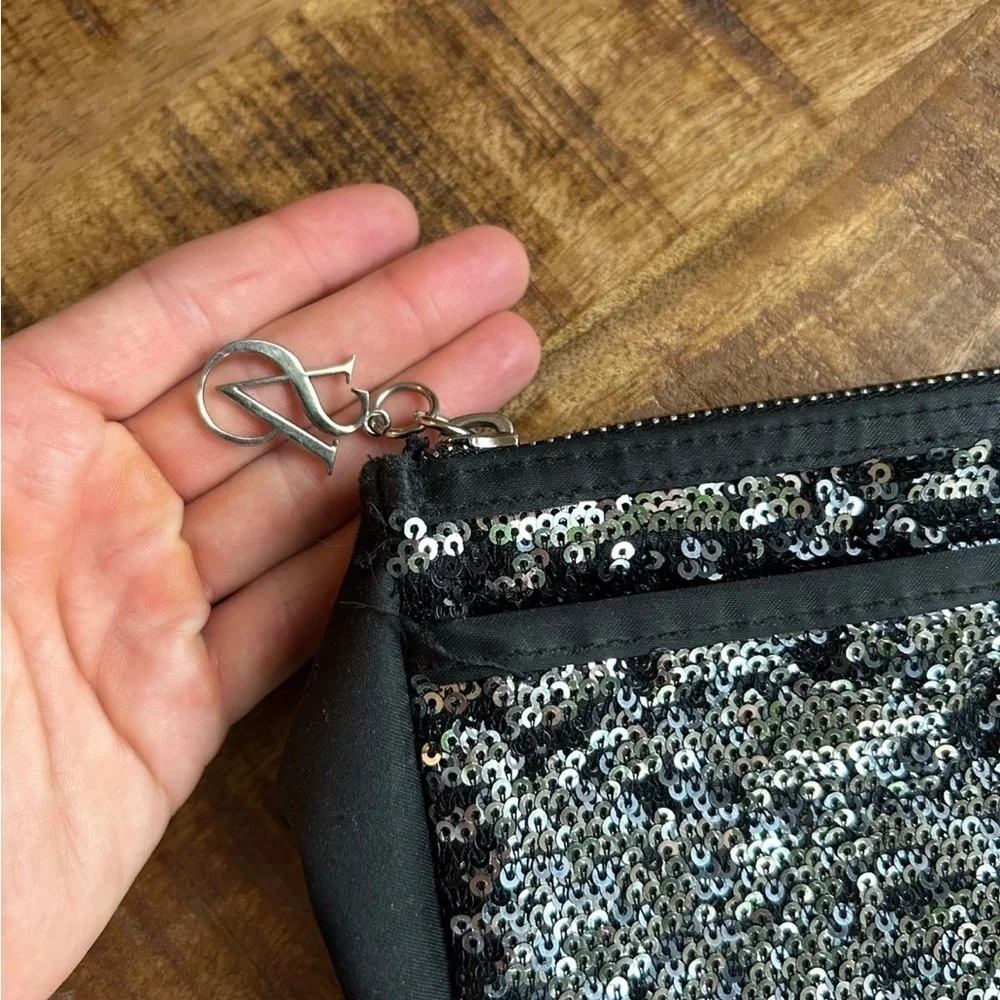 Victorias Secret sequin wristlet wallet pouch hand bag